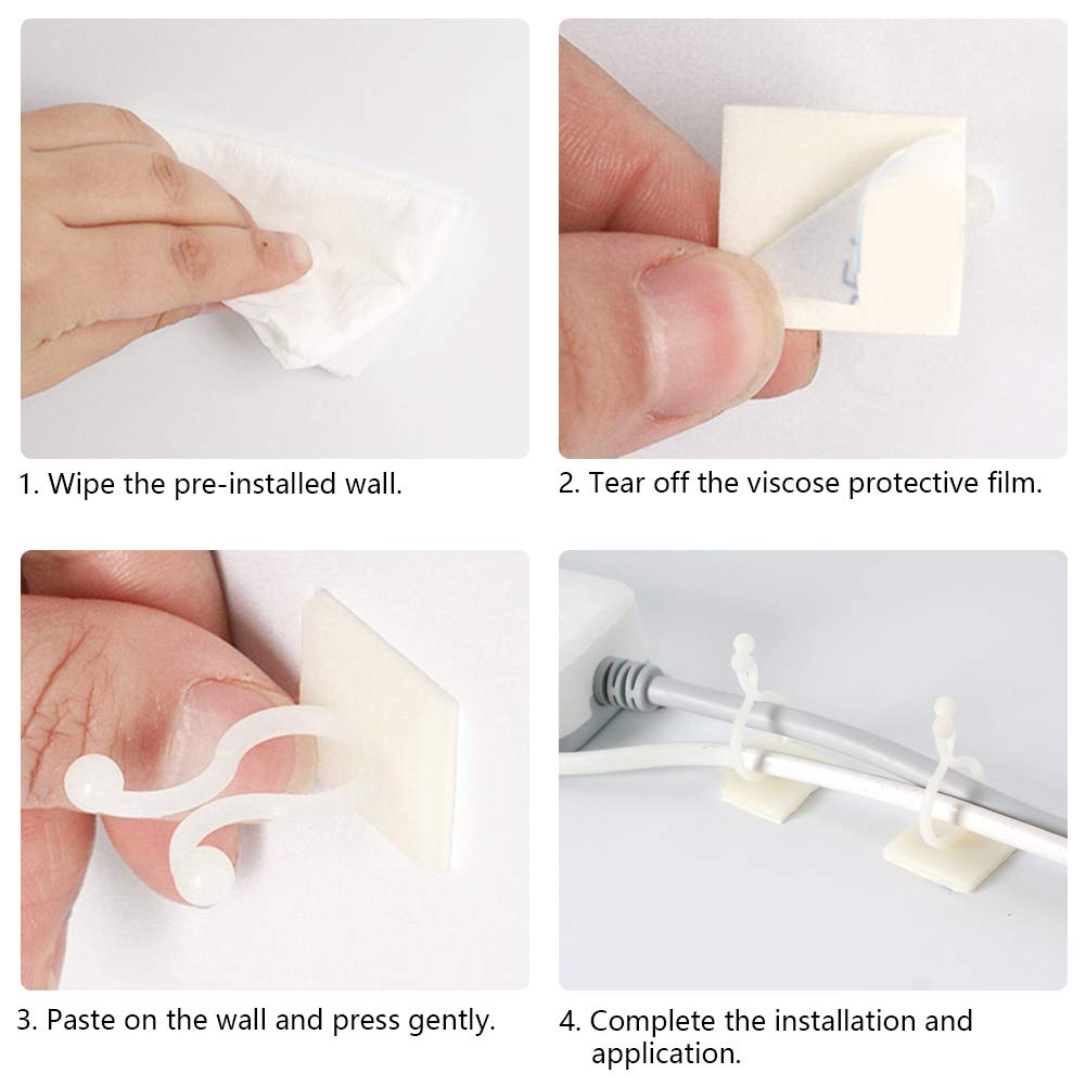 HASTHIP Wall Fixture Clips for Plant Climbing 50Pcs Vine Plant Climbing Wall Fixer Self-Adhesive Hook, Wall Vines Fixture Wall Hook Vines Climbing Clip for Home (White) HASTHIP Wall Fixture Clips for Plant Climbing 50Pcs Vine Plant Climbing Wall Fixer Self-Adhesive Hook, Wall Vines Fixture Wall Hook Vines Climbing Clip for Home (White)
